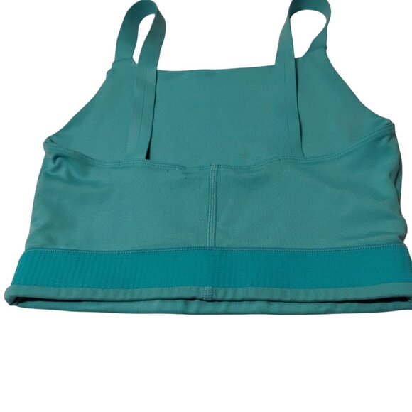 Girlfriend Collective Bra Mia High Neck Bright Teal Blue Green XS - Picture 9 of 12